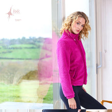 Load image into Gallery viewer, Relax &amp; Renew Zahra Teddy Bomber Magenta