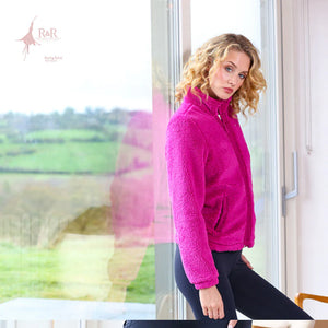 Relax & Renew Zahra Teddy Bomber Magenta